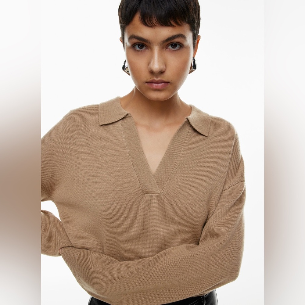 Wilfred Clara Merino Wool Sweater | Camel